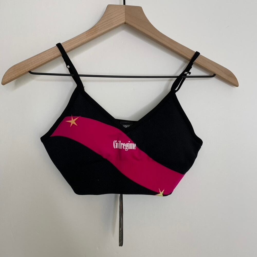 Civil Regime Teen Titans Go Black Starfire Star Kelly Seamless Bra Small New